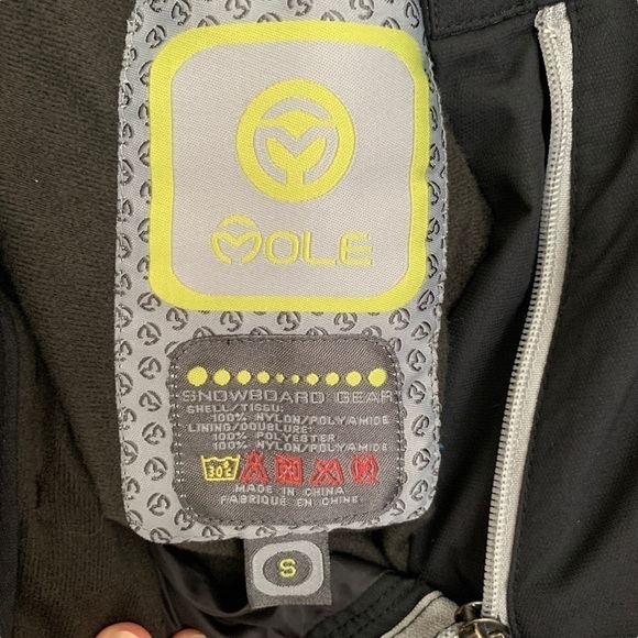 MOLE Black Snowboard Pants Size Small Waterproof - Picture 15 of 16